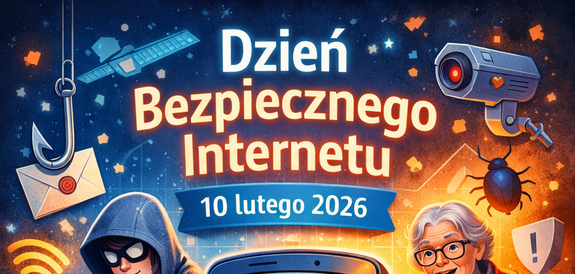 Grafika z napisem dzień bezpiecznego Internetu 10 lutego 2026