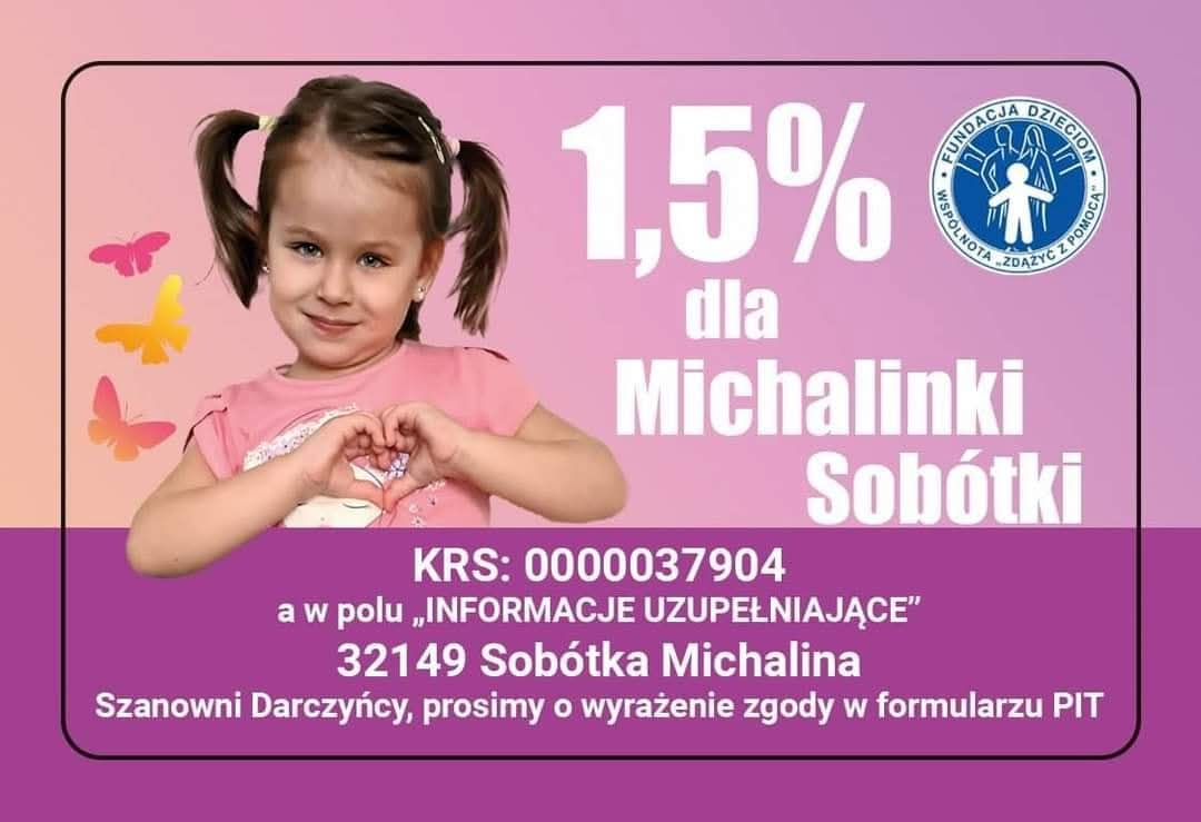 Pomóżmy Michalinie w walce o zdrowie!